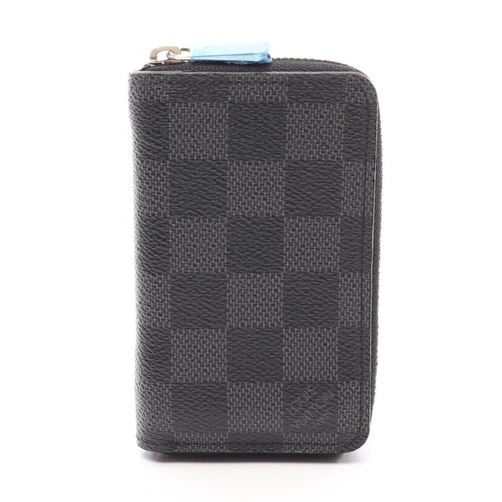 Louis Vuitton Zippy Coin Purse Damier Graphite Wallet - Men's Black N63076
